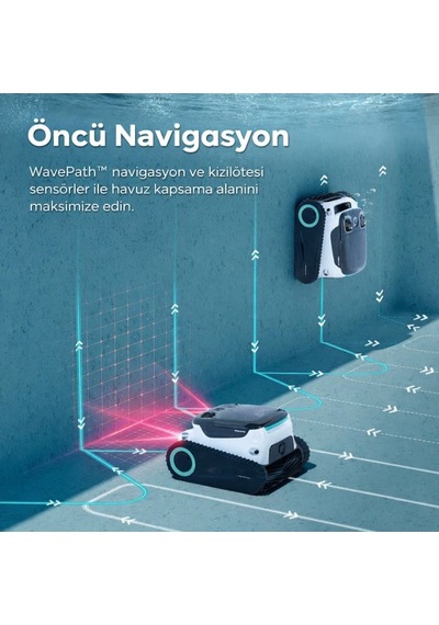 Aıper Scuba N1 Max Kablosuz 200m2 Otomatik Havuz Süpürge Robotu-toptancıyızbiz