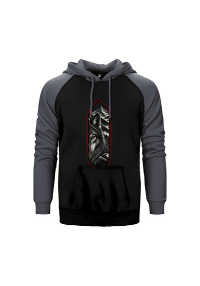 Bozkurt Gizemli Bakış Sarı Renk Reglan Kol Sweatshirt / Hoodie