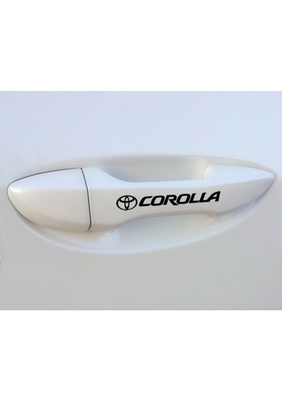 Toyota Corolla Kapı Kolu Sticker 8 Adet Yapıştırma