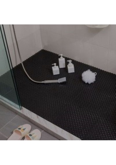 Pvc Kare Paspas 120 X 50 Cm Siyah Banyo Kaymaz Yer Zemin Matı Çok Renkli