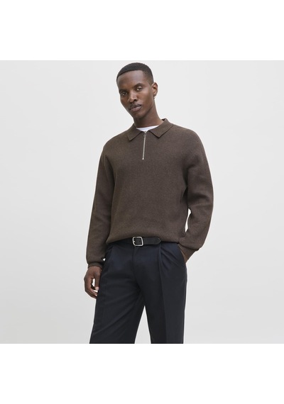 Jack & Jones Erkek Relaxed Fit Polo Yaka Triko Üst - Milano - 12281743 Delicioso