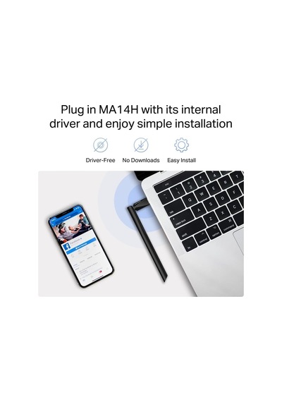 Lexroo Ma14h Ax300 Wi-fi 6 Kablosuz Usb Adaptör Yüksek Kazanç