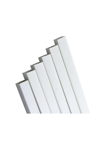 Plastik Içi Boş Beyaz Çıta 3X4Mm 50Cm 5 Adet
