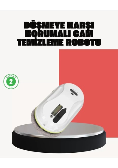 Home Ups Destekli Düşmeye Karşı Korumalı Cam Temizleme Robotu Çok Renkli