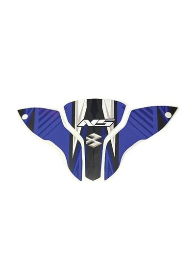 Bajaj Pulsar Ns200 Ön Kafa 3 Parça Baskılı Motosiklet Sticker Kaplama Etiket Modeli Mavi