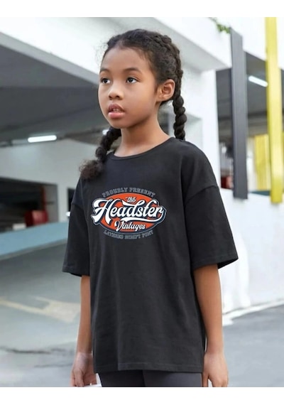 Wear Vexel Çocuk Unisex Baskılı T-shirt-siyah Çok Renkli