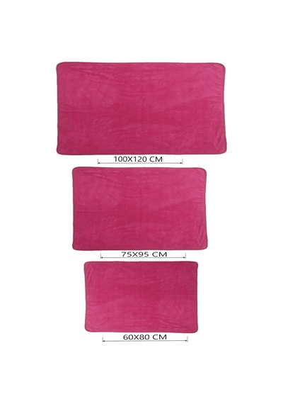 Kedi Ve Köpek Battaniyesi Yumuşak Welsoft Peluş Yıkanabilir 1 Adet Fuşya Orta Boy 100x80