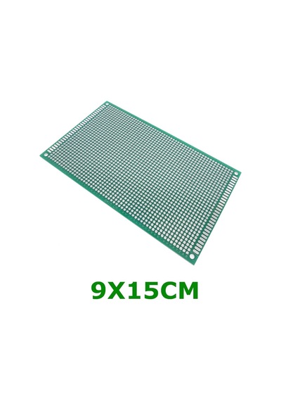 Alkatronik-9X15Cm Proto Pcb Pertenaks Prototip Deney Kartı Delikli Plaket