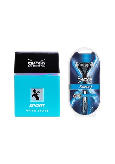 Wilkinson Sword Xtreme 3 Oynar Başlıklı Sistem Tıraş Bıçağı + Sport After Shave 100 ML