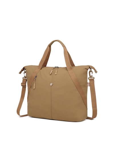 Smart Bags Mikro Poly Kumaş Büyük Boy Kadın Omuz Çantası 3335 Kahve