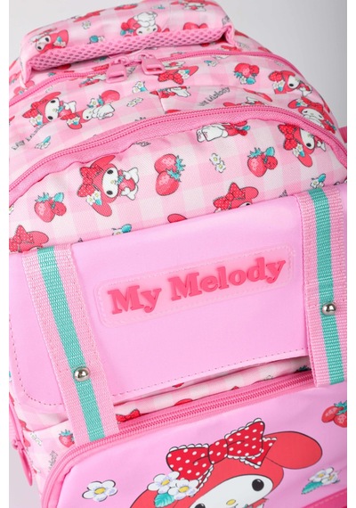 X Dekomus Lisanslı My Melody Yeni Sezon Sweet Berry Collection Büyük Boy Okul Çantası Açık Gri