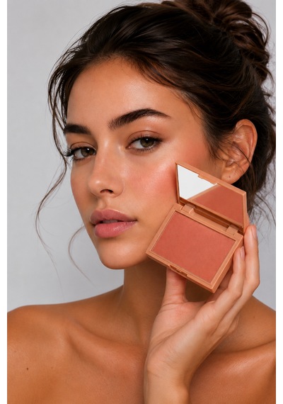 Talc Free Toz Allik Vegan Brick 07 Mat Vegan E Vitamini / My Joy Powder Blush Kiremit
