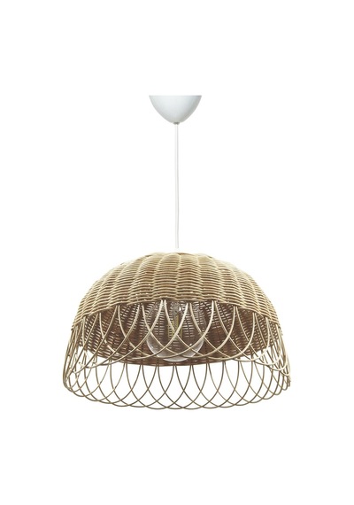 Turkish Rattan Bambu, Hasır, Rattan Sarkıt Avize 25 Cm