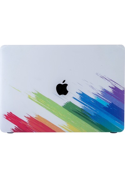 Apple Uyumlu MacBook Air M1 Kılıf 13 İnç Paint03 Touchıd'li M1 Air A2337 A2179 A1932 İle Beyaz