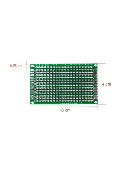 4cm X 6cm 14x20 Pcb Pertinaks Elektronik Devre Prototip Deney Kartı Fr4 Delikli Plaket