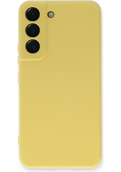 Samsung Galaxy S23 Kılıf Nano İçi Kadife Silikon - Sarı