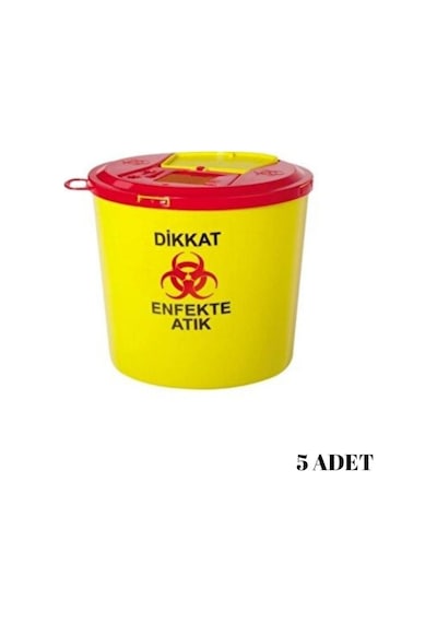 TIBBİ ATIK KOVASI 5LT - 5 ADET