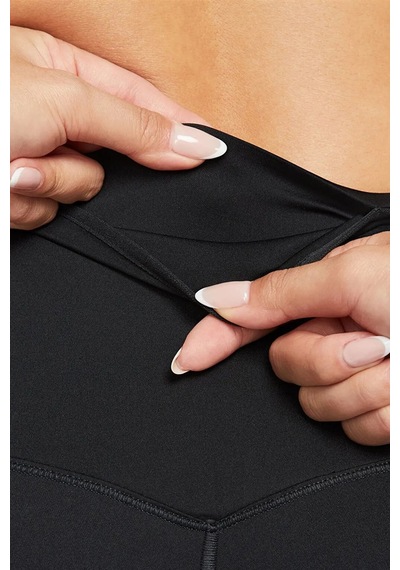 Nike Trainng Go Dri Fit İnfinalock High Rise 7/8 Black 6 Cepli Toparlayıcı Yüksek Belli Reflektörlü Antrenman Taytı Siyah