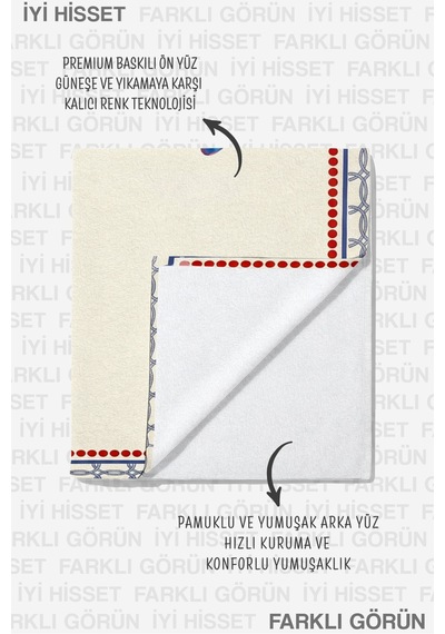 Yengeç Temalı Marine Plaj Havlusu-akdeniz Stili Mavi Krem Havuz Deniz Hızlı Kuruyan Mikrofiber Havlu Eski Zambak