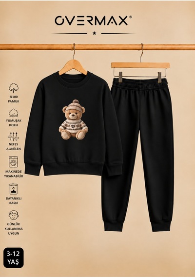 Overmax Teddy Bear Baskılı Çocuk Kapüşonsuz Sweatshirt Eşofman Takımı 3-12 Yaş Siyah Üst-siyah Alt - 924528764 Siyah Üst-siyah Alt Overmax Teddy Bear Baskılı Çocuk Kapüşonsuz Sweatshirt Eşofman Takımı 3-12 Yaş Siyah Üst-siyah Alt - 924528764 Siyah Üst-siyah Alt