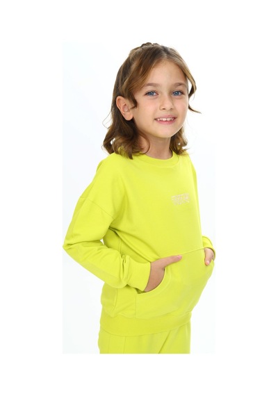 Toontoy Kids Toontoy Kız Çocuk 2'li Takım Nakış Baskılı Bisiklet Yaka Cepli Sweatshirt & Beli Paçası Ribanalı Jogger Eşofman Altı - 2 İplik Açık Yeşil Toontoy Kids Toontoy Kız Çocuk 2'li Takım Nakış Baskılı Bisiklet Yaka Cepli Sweatshirt & Beli Paçası Ribanalı Jogger Eşofman Altı - 2 İplik Açık Yeşil