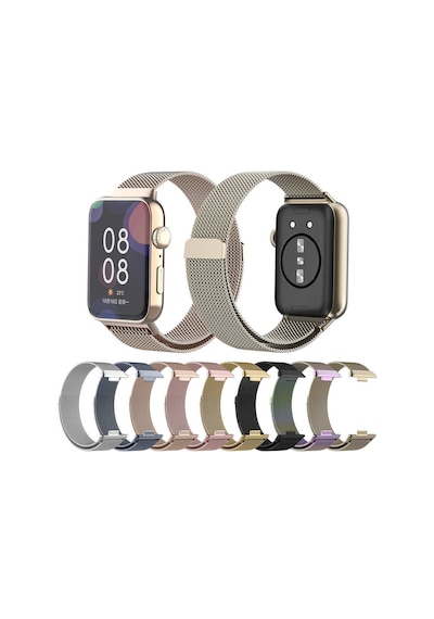 Huawei Watch Fit 3 Zore Krd-01 Metal Kordon-colorful