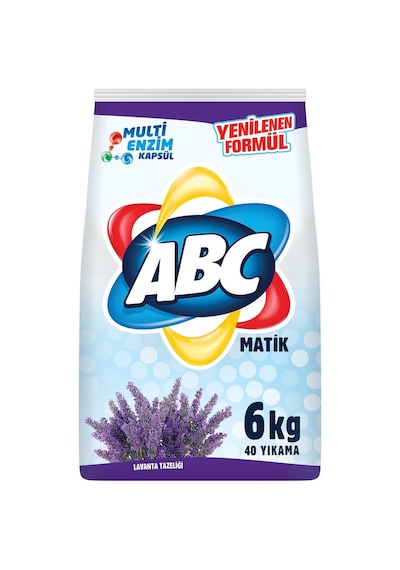 ABC Matik Lavanta Tazeliği Toz Çamaşır Deterjanı 40 Yıkama 6 KG