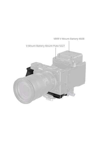 Smallrig 5466 Nikon Zr İçin Silikon Saplı L Şekilli Montaj Plakası
