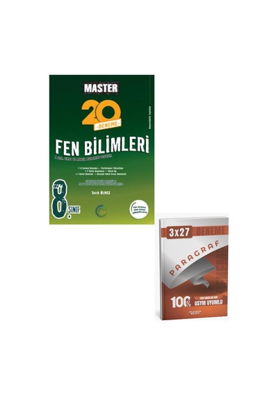 Okayanus 2027 8. Sınıf Master 20 Fen Bilimleri Denemesi+ Anla Kazan Paragraf