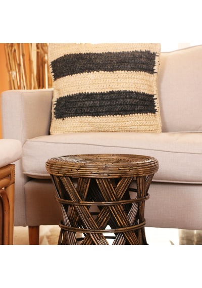 Şölen Rattan Sehpa&tabure 40x36 Cm. Kahverengi