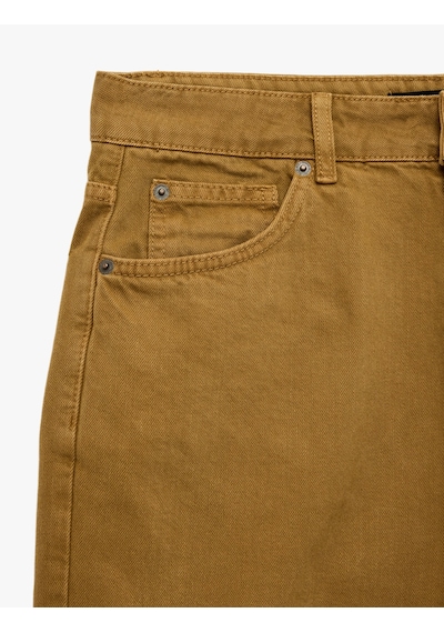 Koton Normal Bel Pamuklu Straight Fit Cepli Bermuda Jean Şort Kahverengi 6sam40391nd Kahve Koton Normal Bel Pamuklu Straight Fit Cepli Bermuda Jean Şort Kahverengi 6sam40391nd Kahve