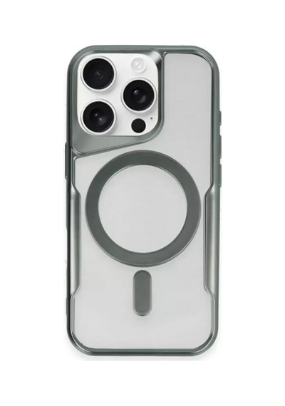Newface Apple İphone 12 Kılıf Boyi Magsafe Silikon Kapak - Yeşil