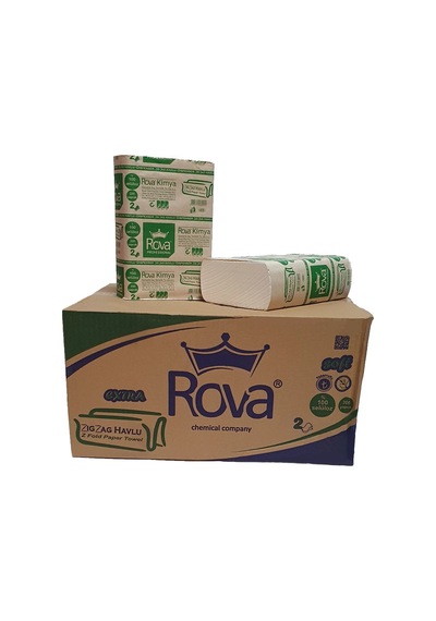 Rova Premium Z Katlama Kağıt Havlu 21x21 Cm 200'lü 1 Koli 12 Paket