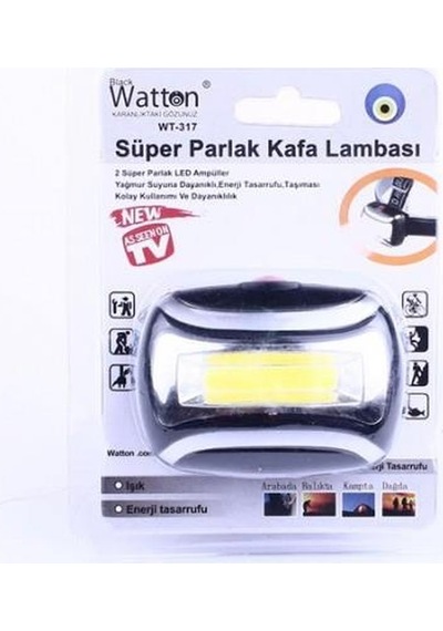 Ultra Smd Kafa Feneri 2 Modda Aydınlatma Kamp Fener Lamba