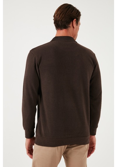 Buratti Pamuk Karışımlı Regular Fit Erkek Polo Yaka Kazak 456223 Kahve Buratti Pamuk Karışımlı Regular Fit Erkek Polo Yaka Kazak 456223 Kahve