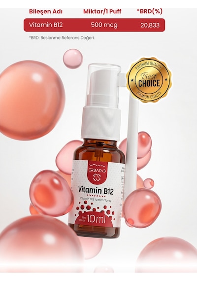 Erbatab Metilkobalamin B12 Sprey 10 ML