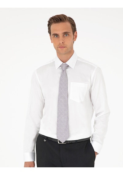 Pierre Cardin Erkek Beyaz Gömlek Basic 50292536-vr013 Beyaz