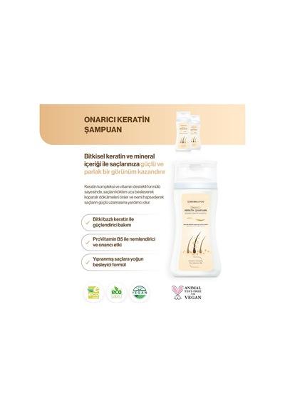 Onarıcı Keratin Şampuan Pro Vitamin B5 Keratin Complex 250 Ml Tüm Saç Tipleri