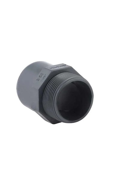 Uh-pvc Tek Taraf Dıştan Dişli Adaptör 20 1/2 Mm 10 Adet