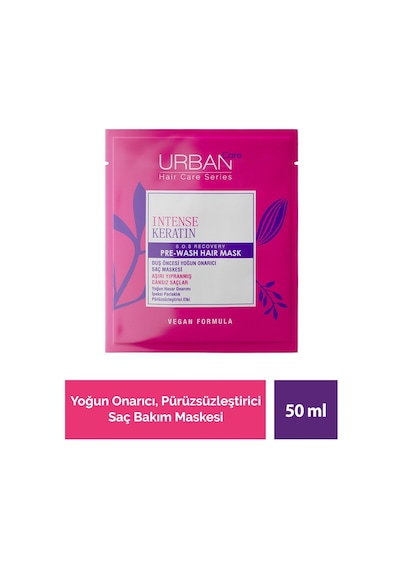 Intense Keratin Aşırı Yıpranmış Ve Cansız Saçlara Duş Öncesi Saç Bakım Maskesi 12'li Set