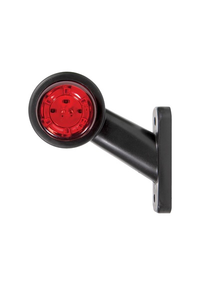 Ultra Mini Düz Led İşaret Lambası Beyaz Kırmızı 12-24v 12 Led 80mm 1 Adet