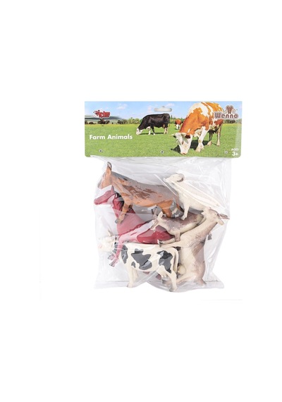 Sh-9001-vardem Poşetli 6pcs 8 İnch Çiftlik Hayvan Ve Dinozor Set Diğer