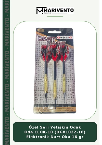 Özel Seri Yetişkin Oda Elok-10 Dg81022-16 Elektronik Dart Oku 16 Gr