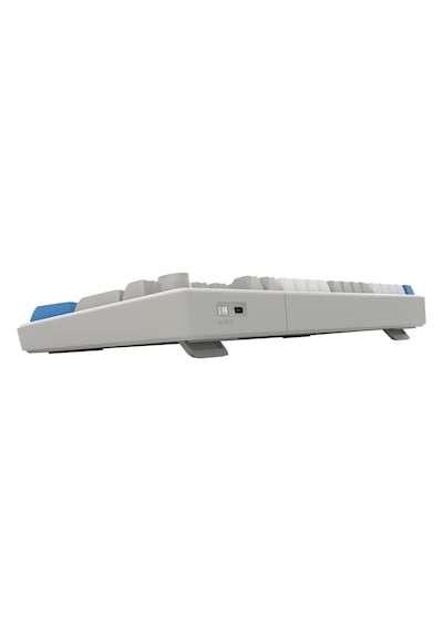 Hawk Gaming Hk258 Membrane Lcd Rgb Kablosuz/bluetooth Beyaz Mavi Full Türkçe Gaming Klavye