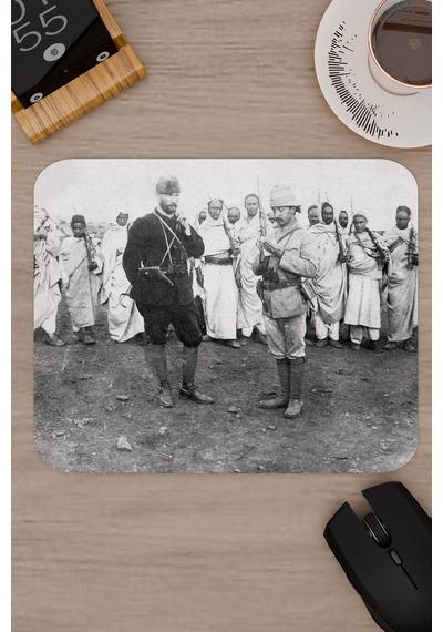 Mustafa Kemal Atatürk V4 22x18 Gaming Kauçuk Kaymaz Taban Mouse Pad Fare Altlığı