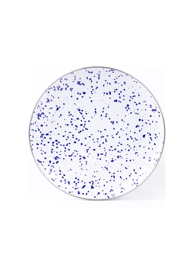 Emaylab Speckles Sunum Tabağı Dekoratif Tabak 26cm Bebe Mavisi