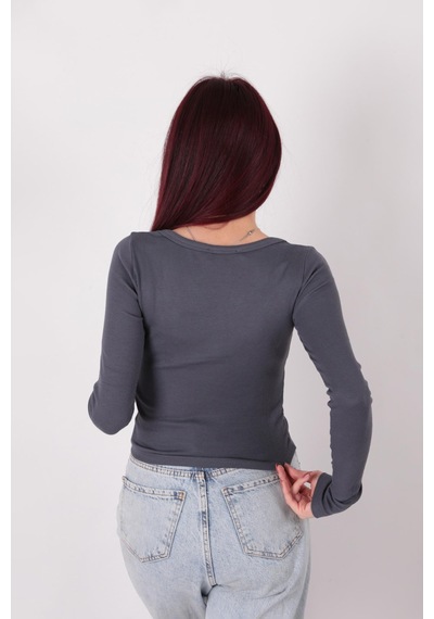Busem W0011619 Kadın Bluz Antrasit