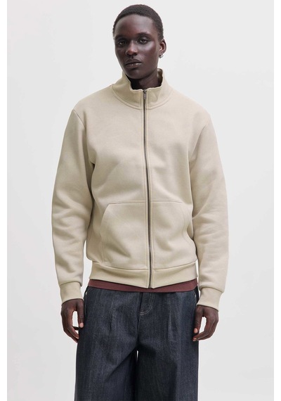 Jack & Jones Jjebradley Sweat Zıp Hn Noos Bej