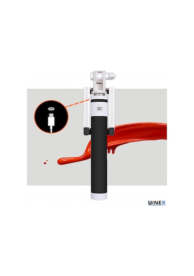 Winex SR342 Type-C Girişli Katlanabilir Selfie Stick Çubuğu