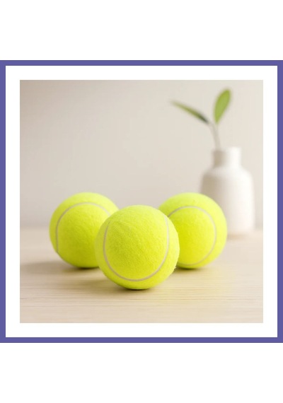 Bezos 3'lü Tenis Kort Topu - Poşetli Kartela Ambalaj Nıda
